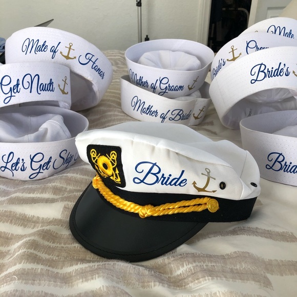 Bachelorette Captain and Sailor hats - Picture 1 of 4